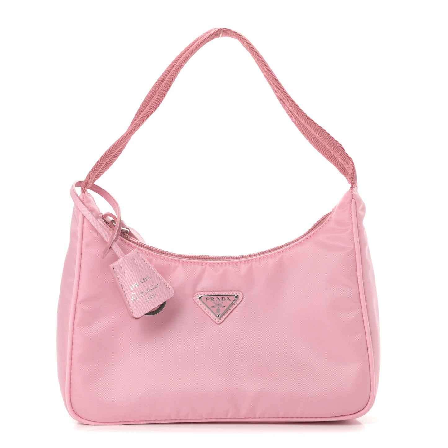 Tessuto Nylon Saffiano Mini Re-Edition 2000 Bag Rosa