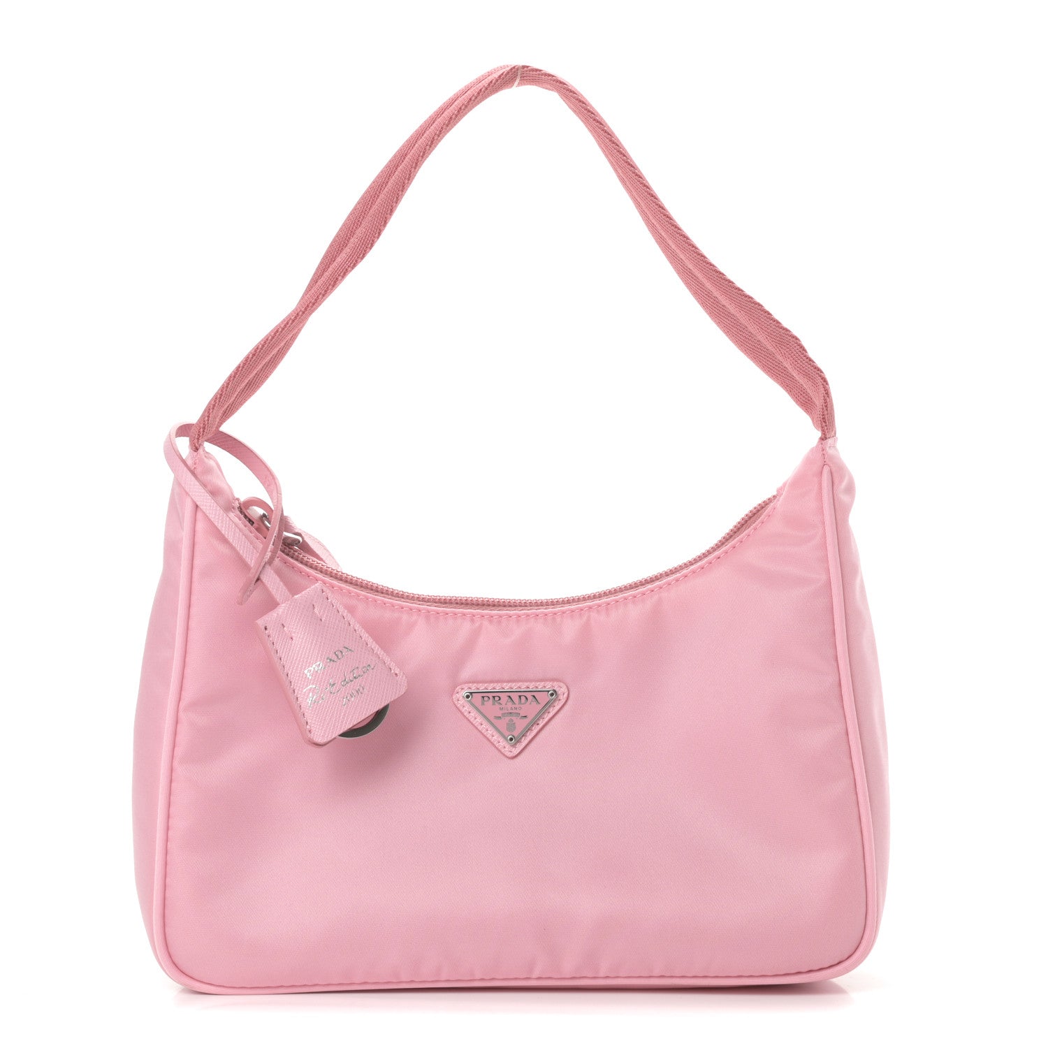 Prada Tessuto Nylon Saffiano Mini Re-Edition 2000 Bag Rosa 1 of 10
