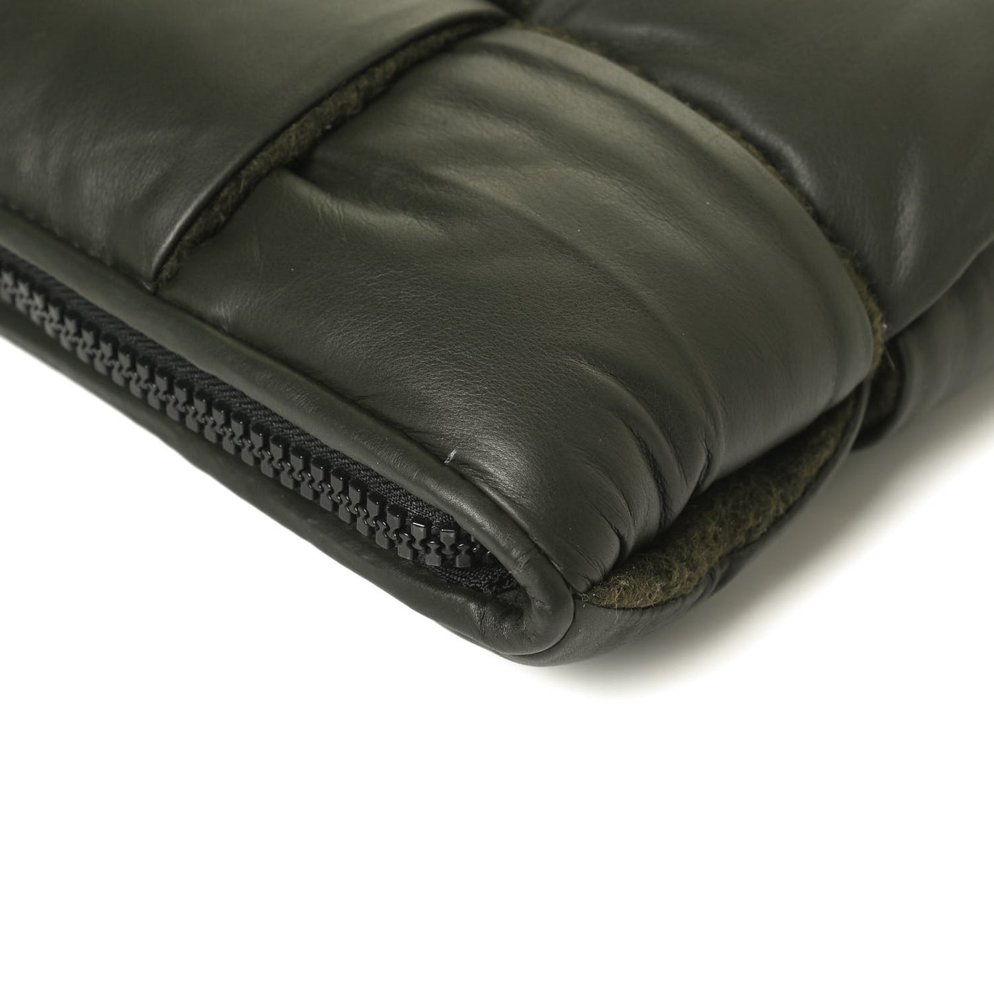 Calfskin Maxi Intrecciato Puffy Laptop Pouch Camping