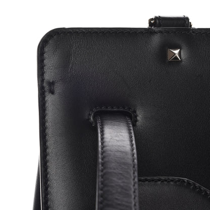 Valentino Garavani Calfskin Studded Medium Joylock Satchel Black 9 of 17