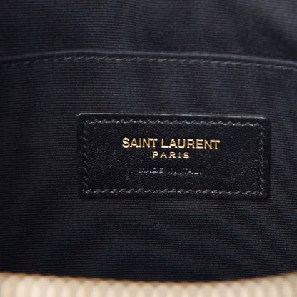 Saint Laurent Calfskin Matelasse Chevron Monogram Document Holder Amaranto 6 of 7