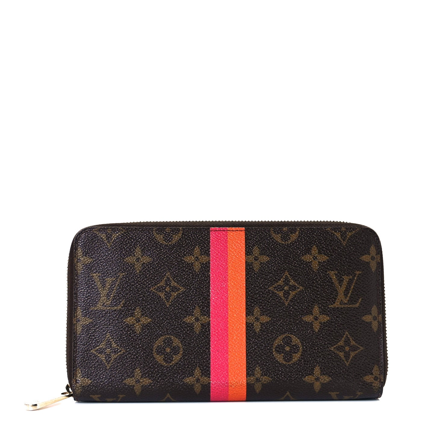 Monogram My LV Heritage Zippy Organizer Wallet Moutarde Fuchsia
