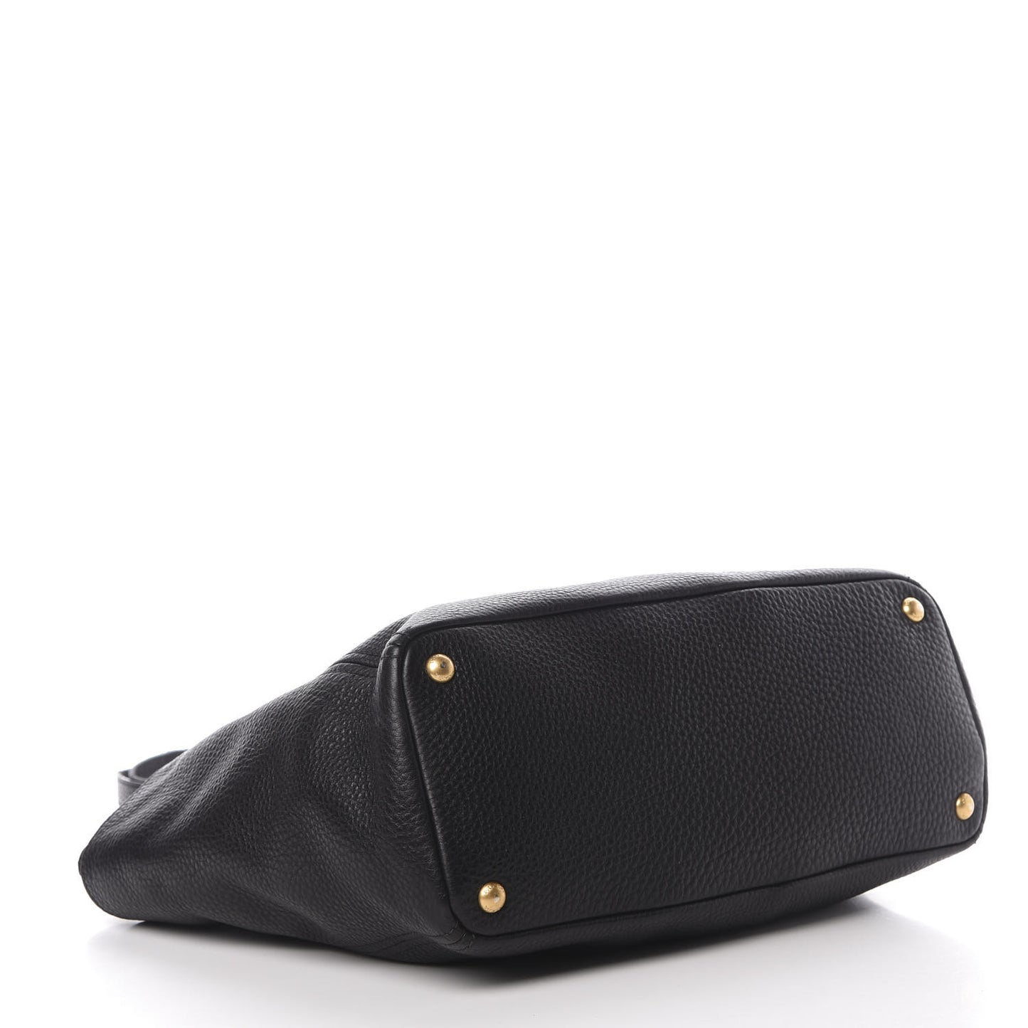 Vitello Daino Side Pocket Tote Black