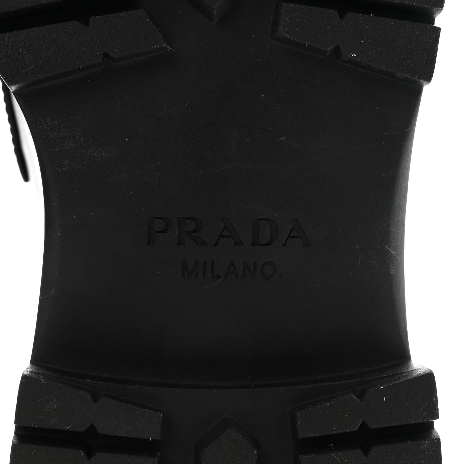 Prada Metal Triangle Logo Double Chocolate Loafers 38 Black 7 of 9