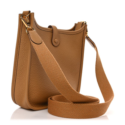 Hermes Taurillon Clemence Evelyne TPM Biscuit 3 of 8