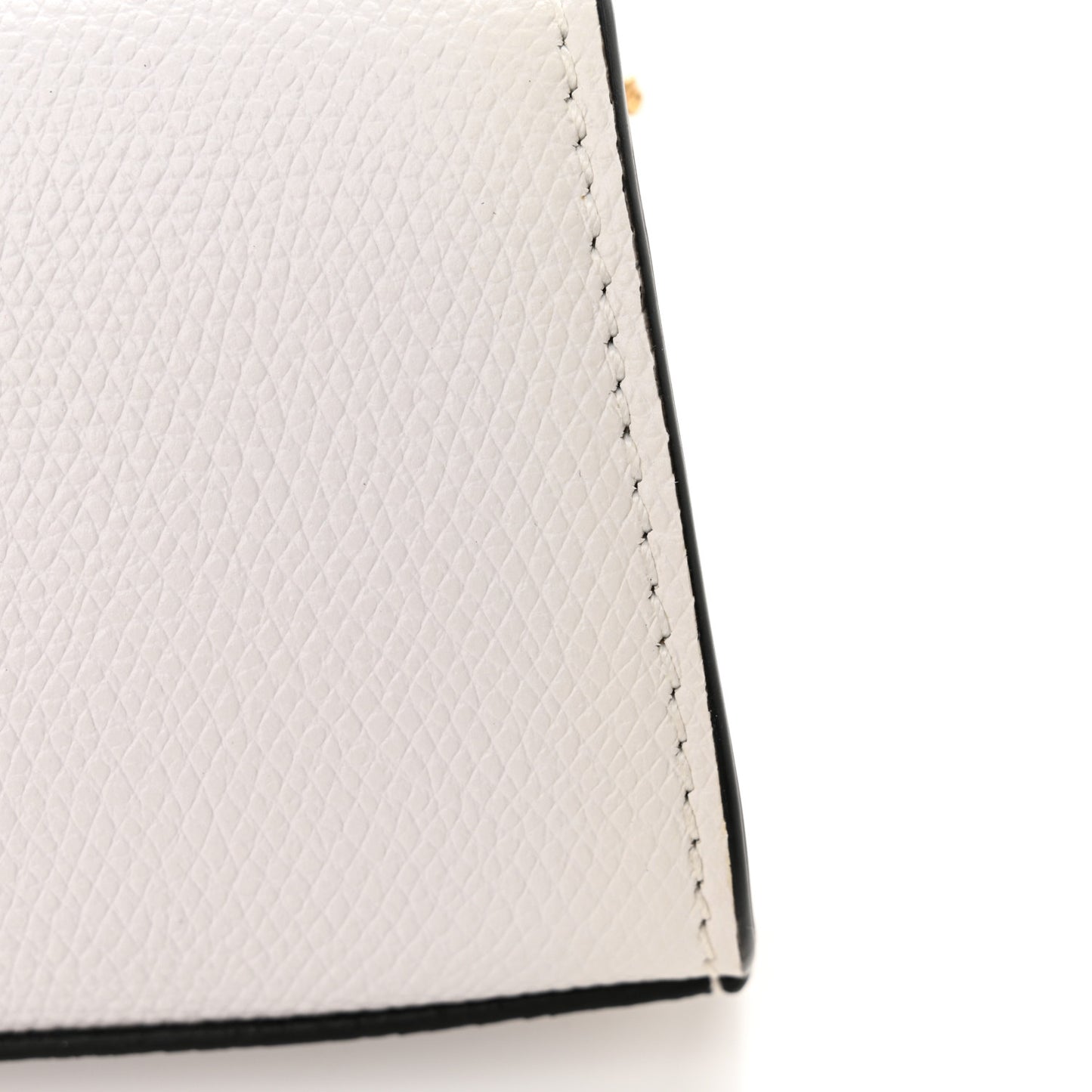 Grainy Calfskin Mini VLogo Belt Bag 80 32 Optic White