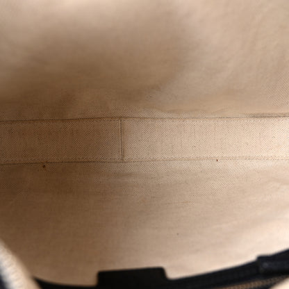Gucci GG Supreme Monogram Textured Calfskin Web Large Attache Shoulder Bag Beige Blue 5 of 10