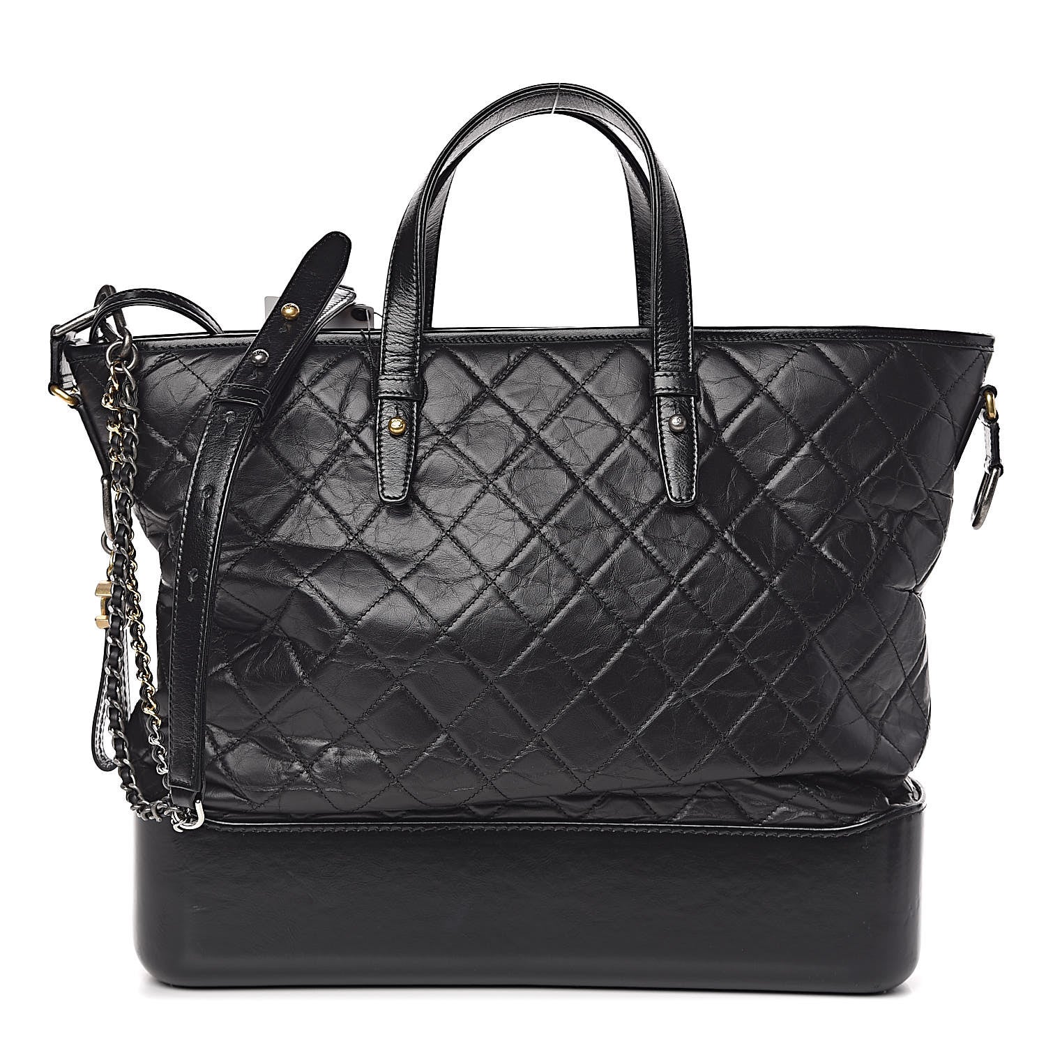 Chanel Calfskin Quilted Large Gabrielle Shopping Tote Black 1 of 13