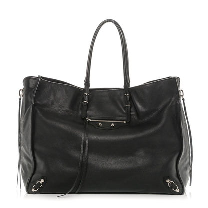 Balenciaga Supple Calfskin Papier A4 Zip Around Tote Black 1 of 6