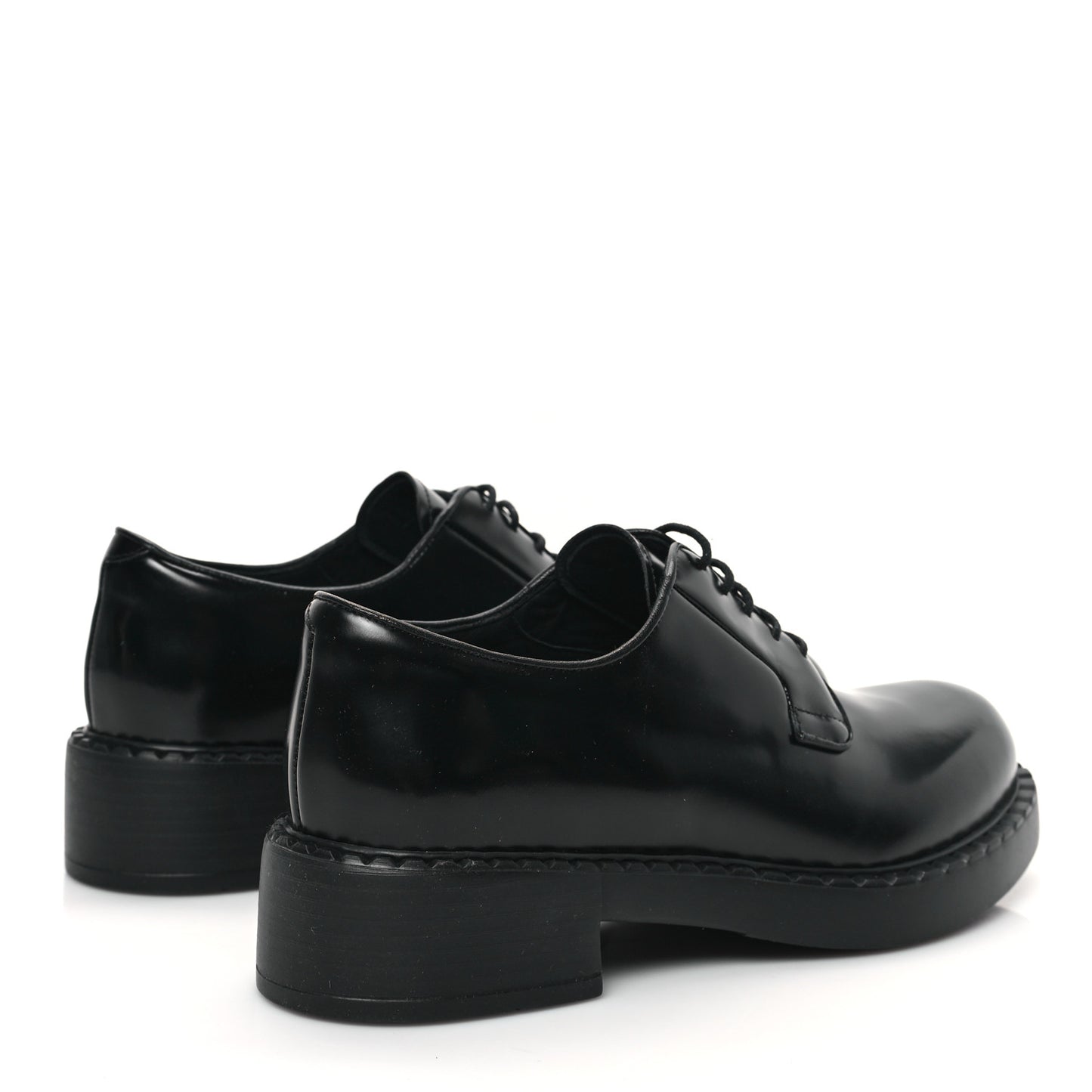 Spazzolato Lace Up 50mm Loafers 39 Black