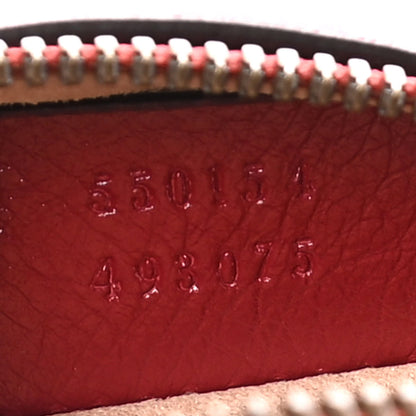 Gucci Glazed Calfskin Matelasse Heart Mini GG Marmont Round Shoulder Bag Romantic Cerise 7 of 13