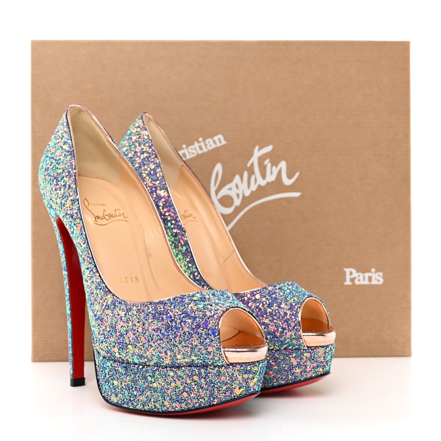 Glitter Dragonfly Lady Peep 150 Pumps 35.5 Etincelle Copper
