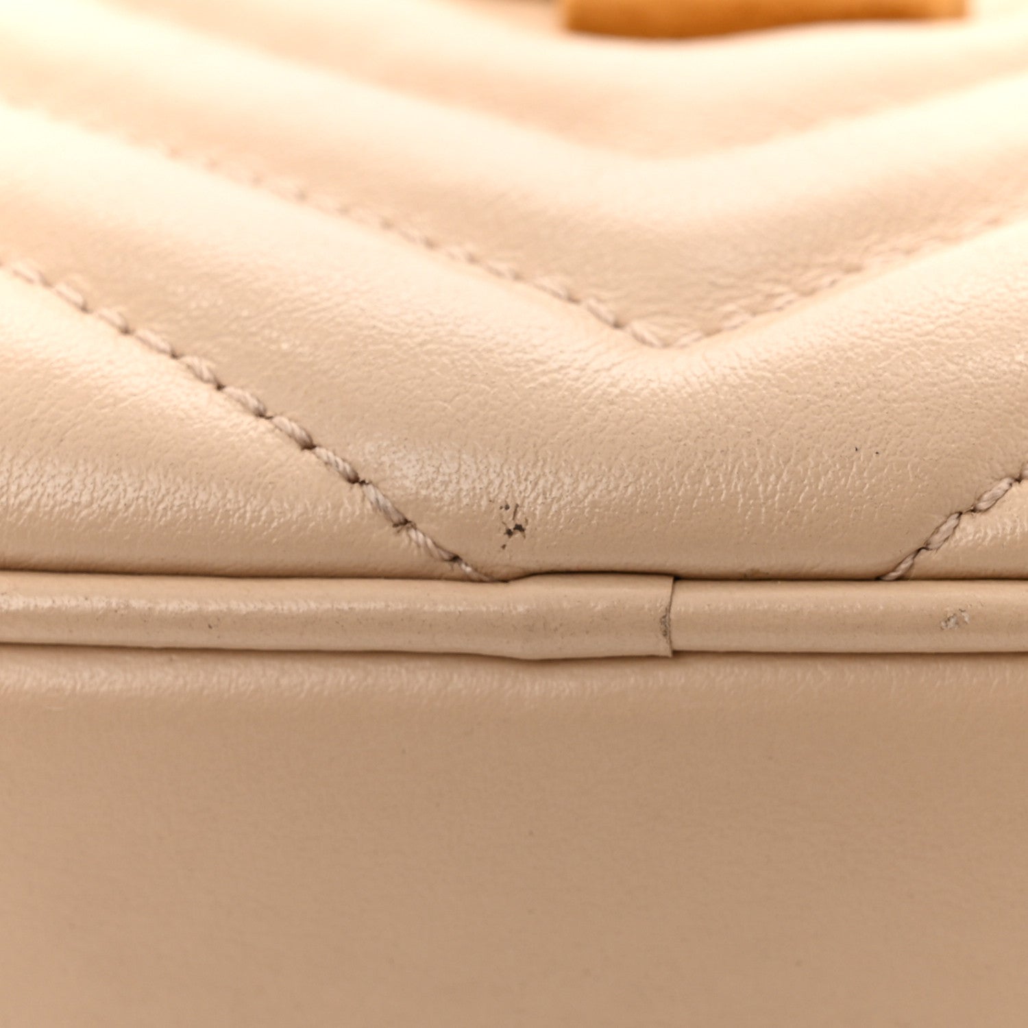 Saint Laurent Calfskin Matelasse Monogram Lou Camera Bag Dark Beige 13 of 15
