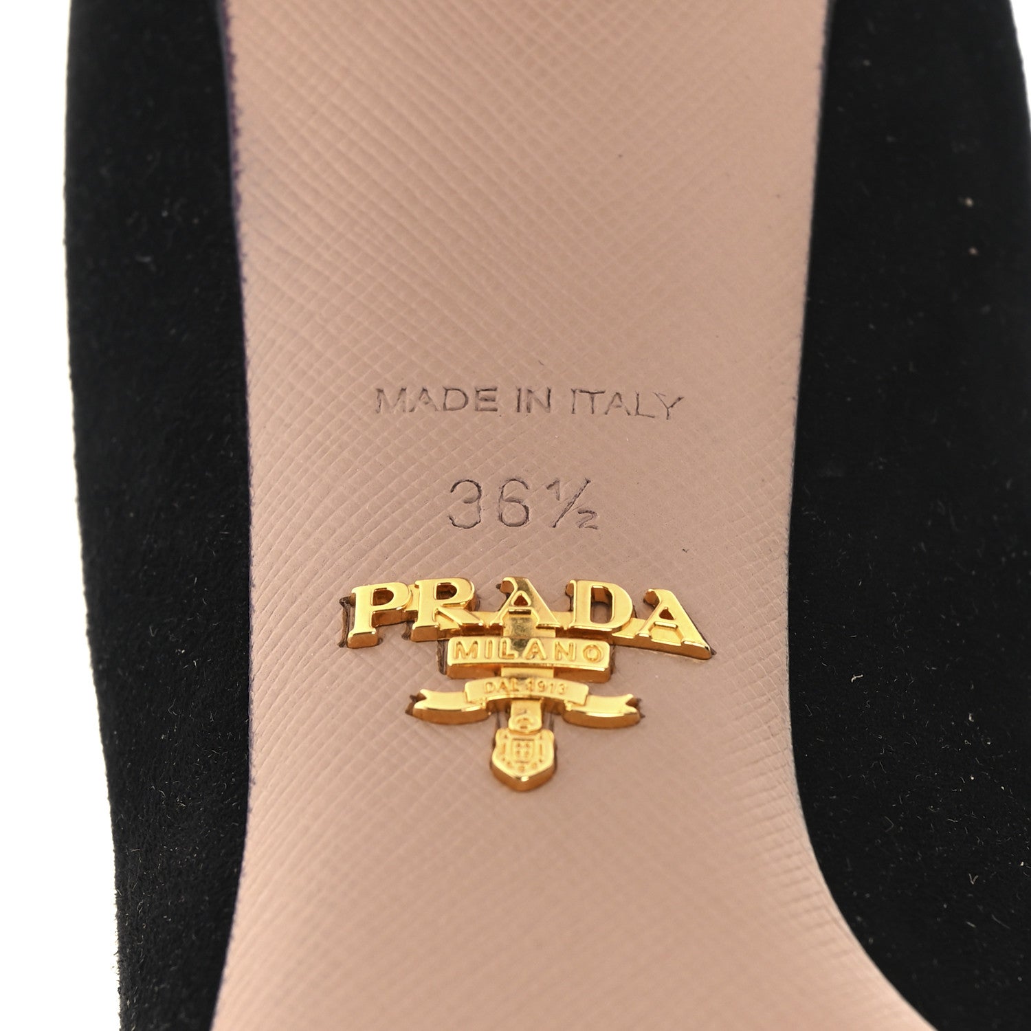 Prada Camoscio 65mm Pumps 36.5 Black 7 of 10