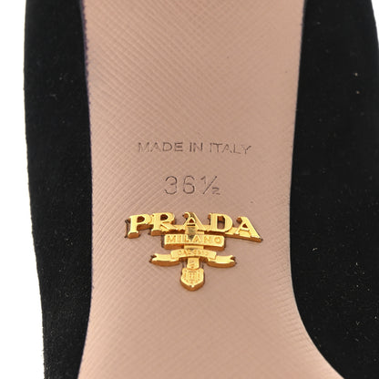 Prada Camoscio 65mm Pumps 36.5 Black 7 of 10