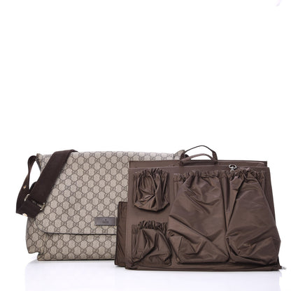 Gucci GG Plus Monogram Messenger Diaper Bag Dark Brown 16 of 16