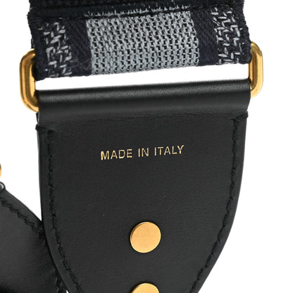 Christian Dior Canvas Embroidered Adjustable Shoulder Strap Blue 4 of 5