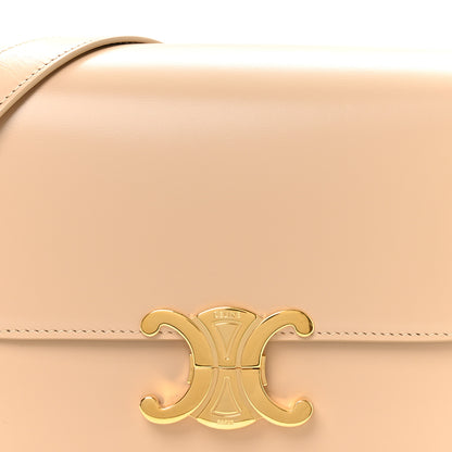Celine Shiny Calfskin Medium Triomphe Nude 9 of 12