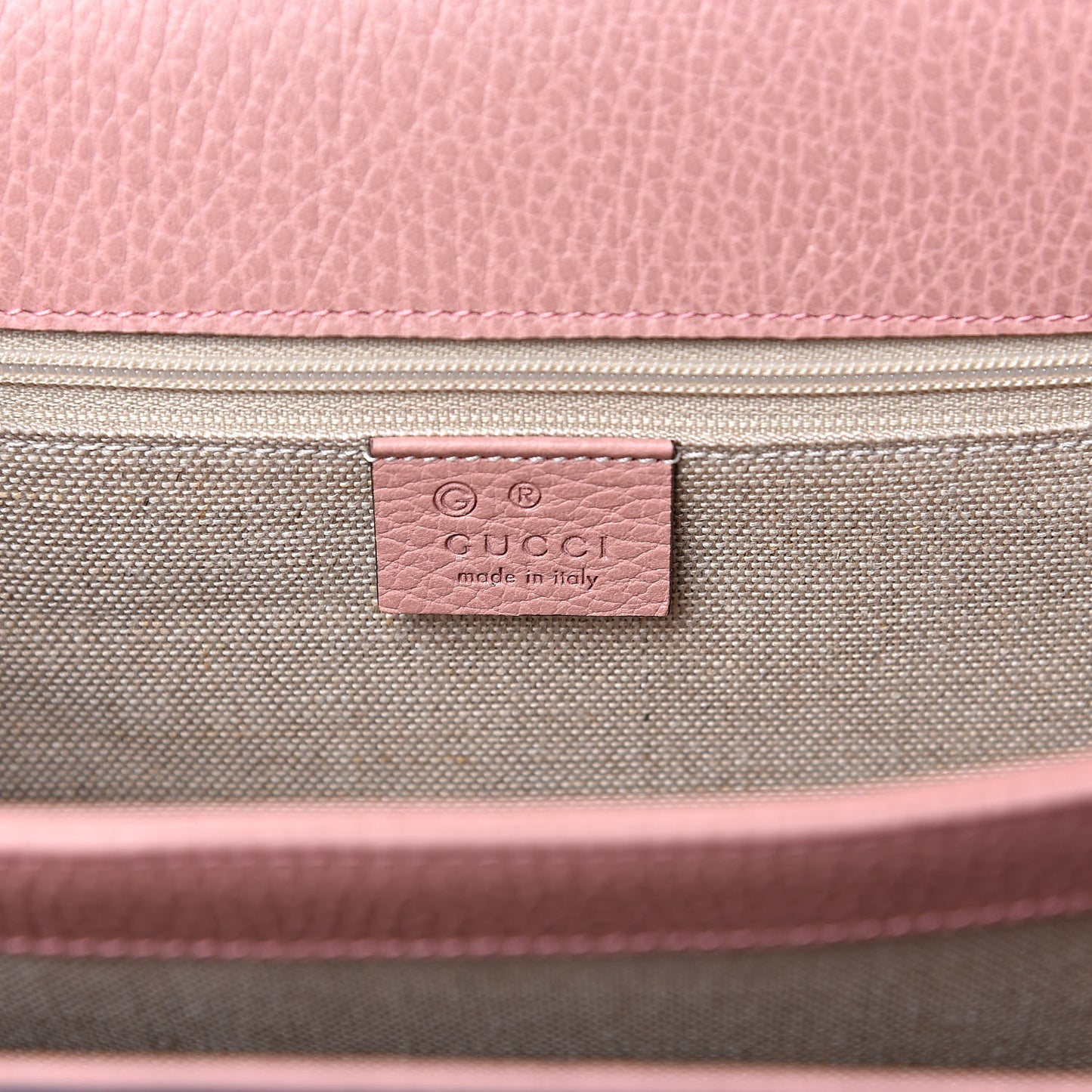 Dollar Calfskin Interlocking G Shoulder Bag Soft Pink