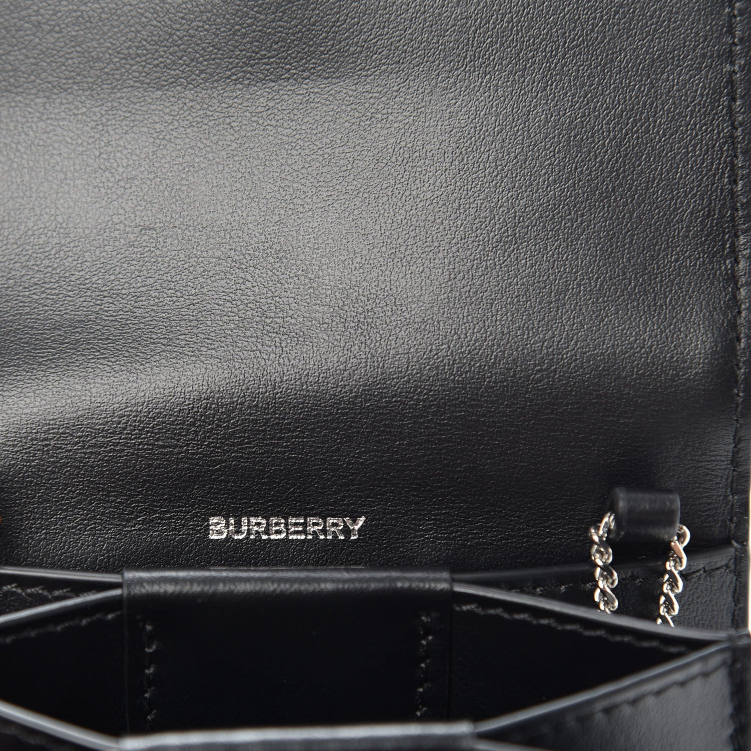 Burberry Vintage Check Jessie TB Crossbody Black 6 of 7