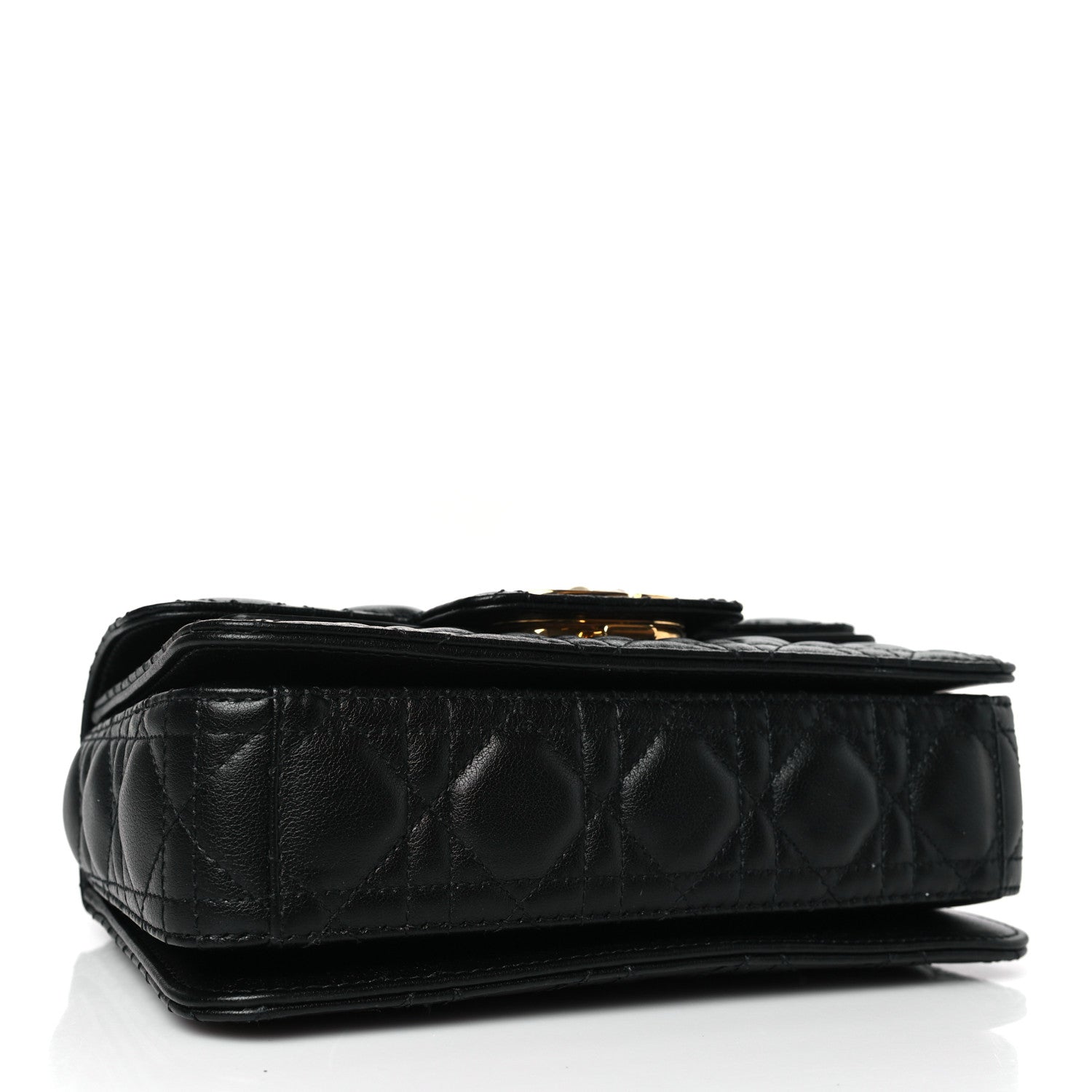 Christian Dior Calfskin Cannage Small Dior Jolie Top Handle Black 4 of 9