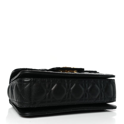 Christian Dior Calfskin Cannage Small Dior Jolie Top Handle Black 4 of 9