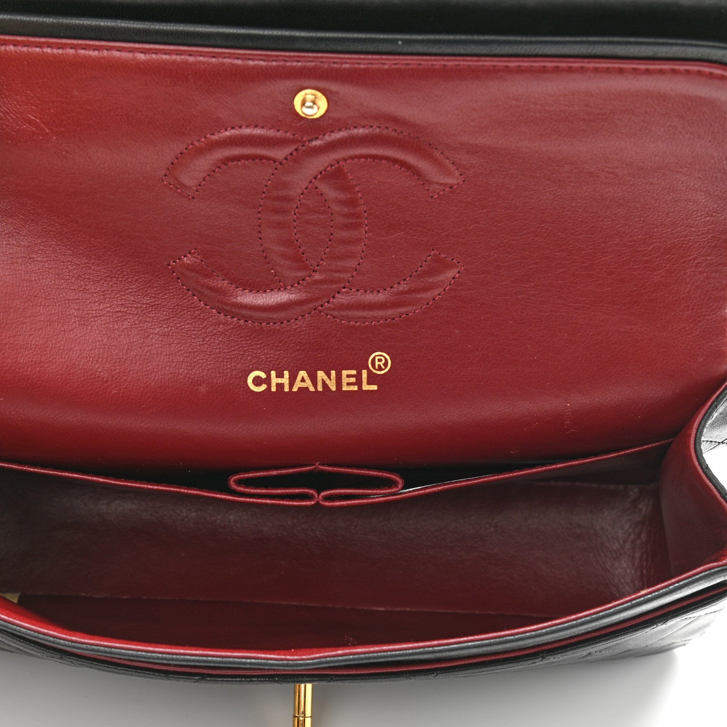 Chanel Lambskin Quilted Medium Double Flap Black 5 of 11