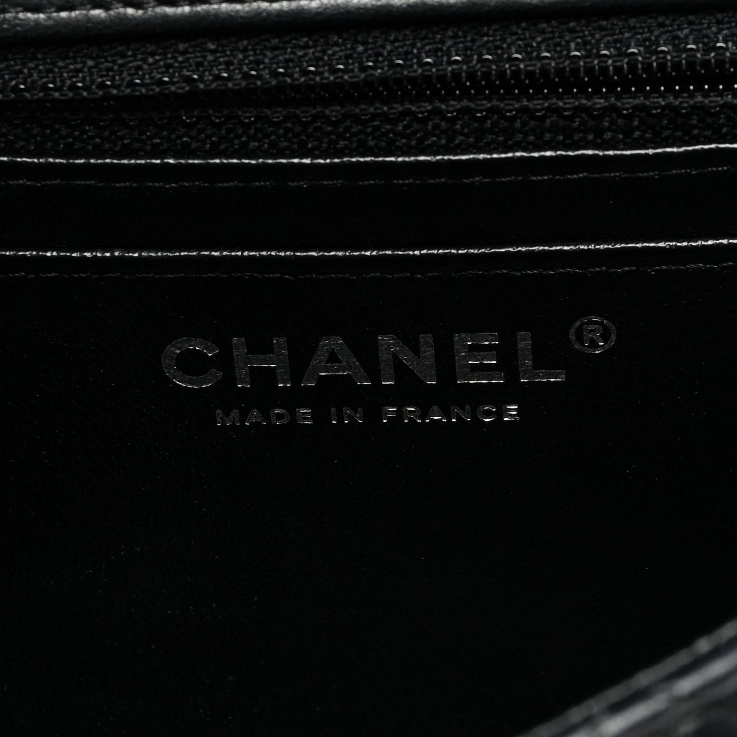 Lambskin Quilted Mini Square Flap Black