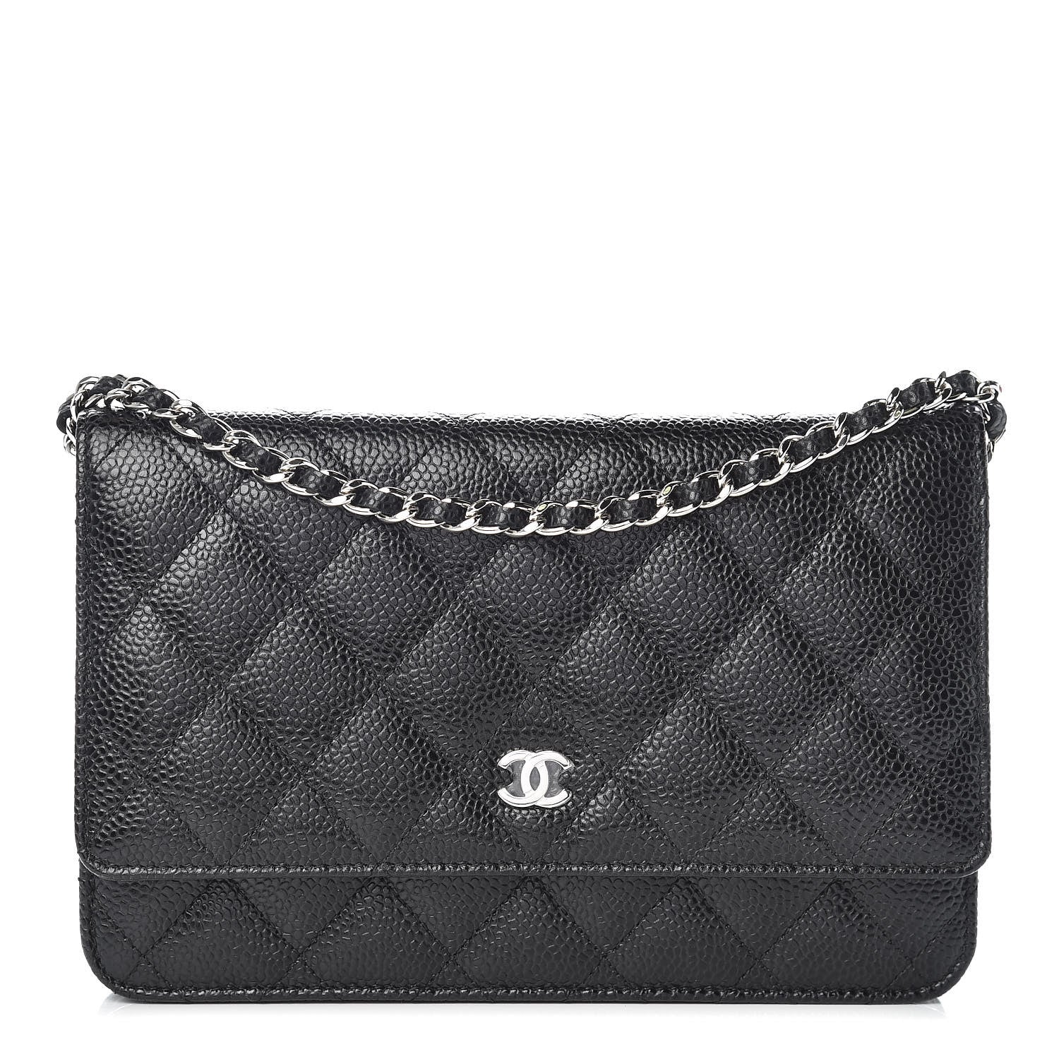 Chanel Caviar Quilted Wallet On Chain WOC Black 1 of 11
