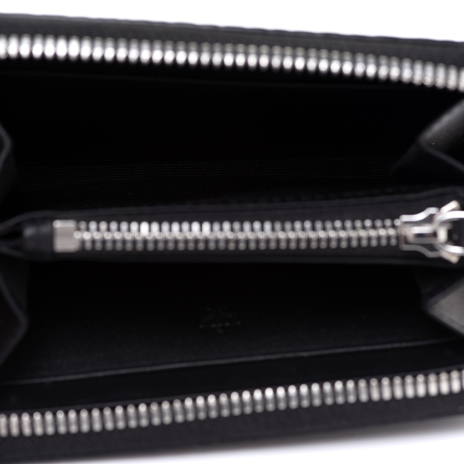 MCM Visetos Mini Zip Around Wallet Black 5 of 6