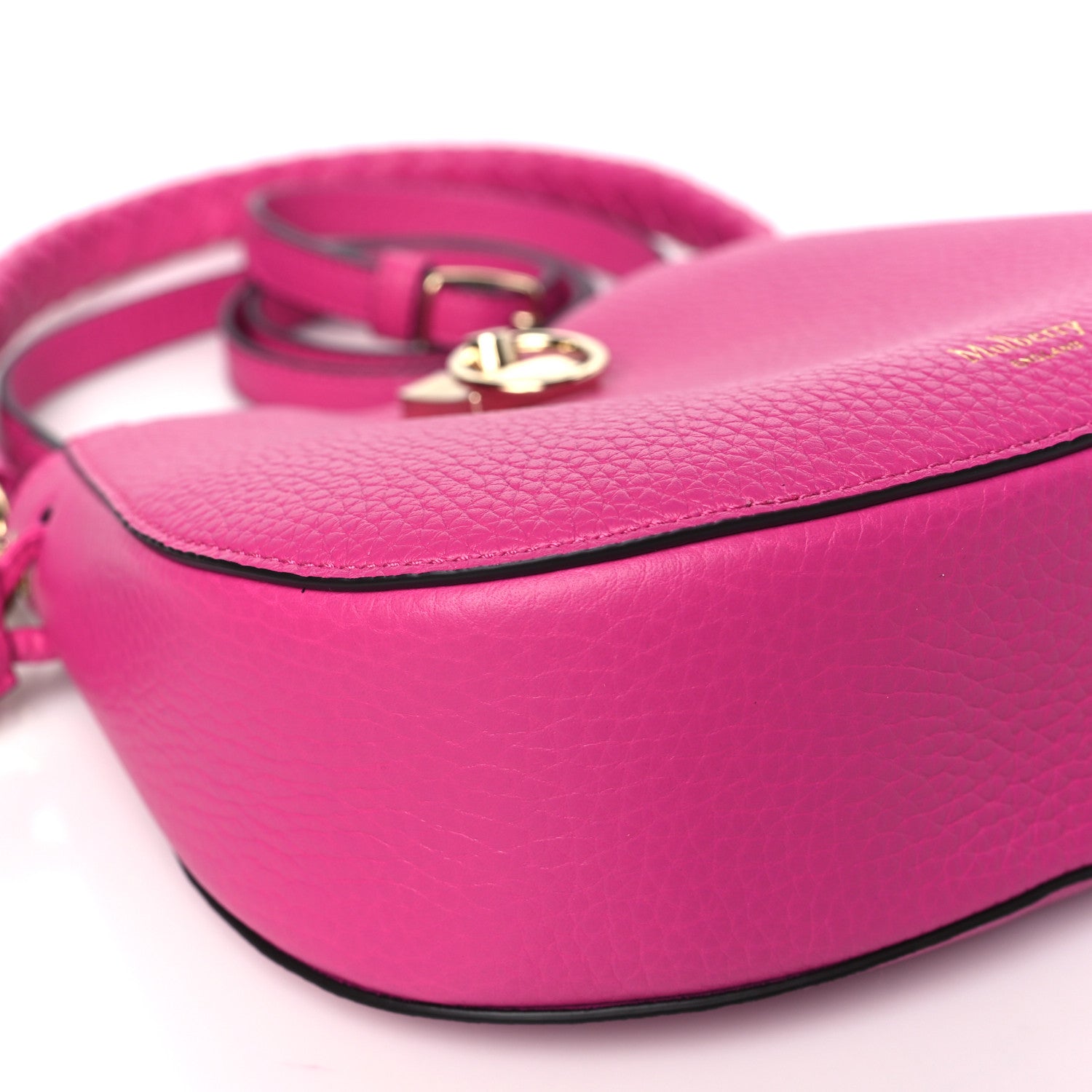 Mulberry Heavy Grain Mini Iris Hobo Pink 8 of 9