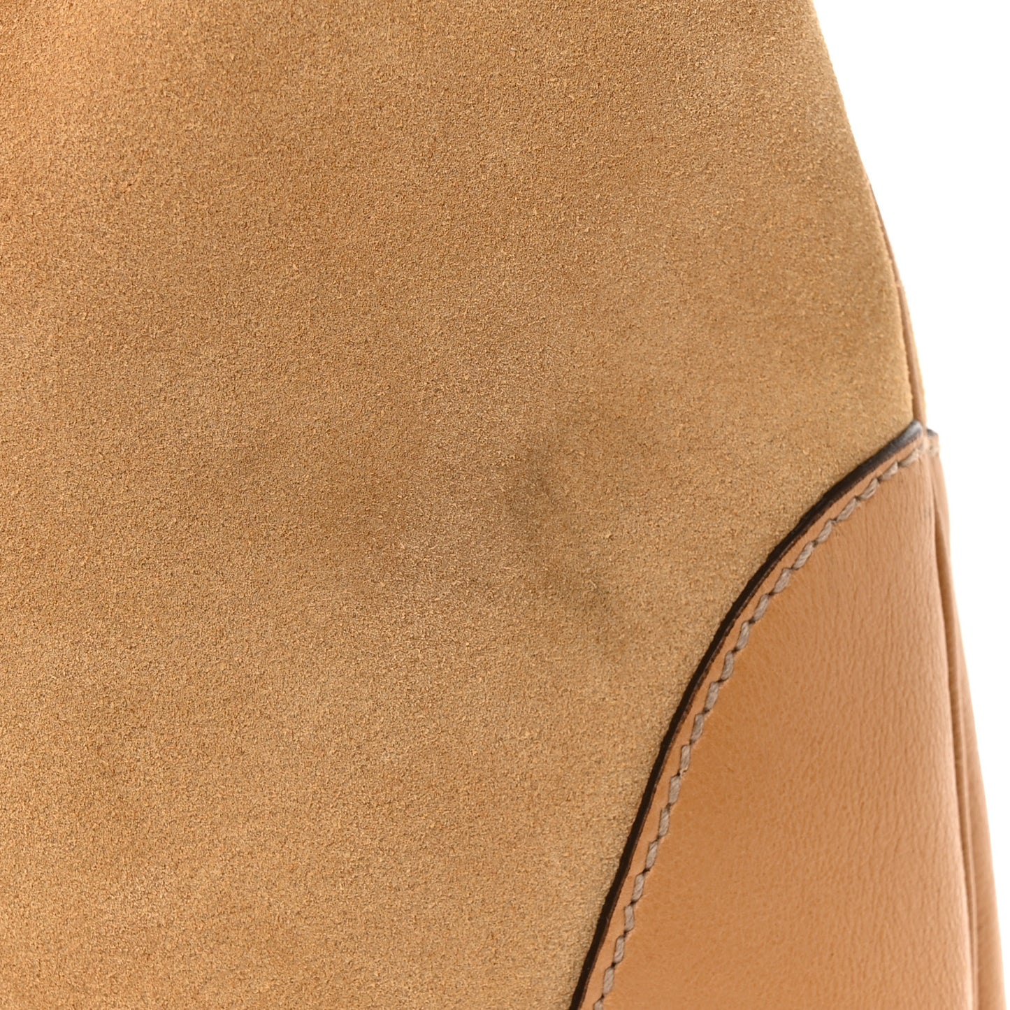 Suede Studded Large Jackie Shoulder Bag Light Brown