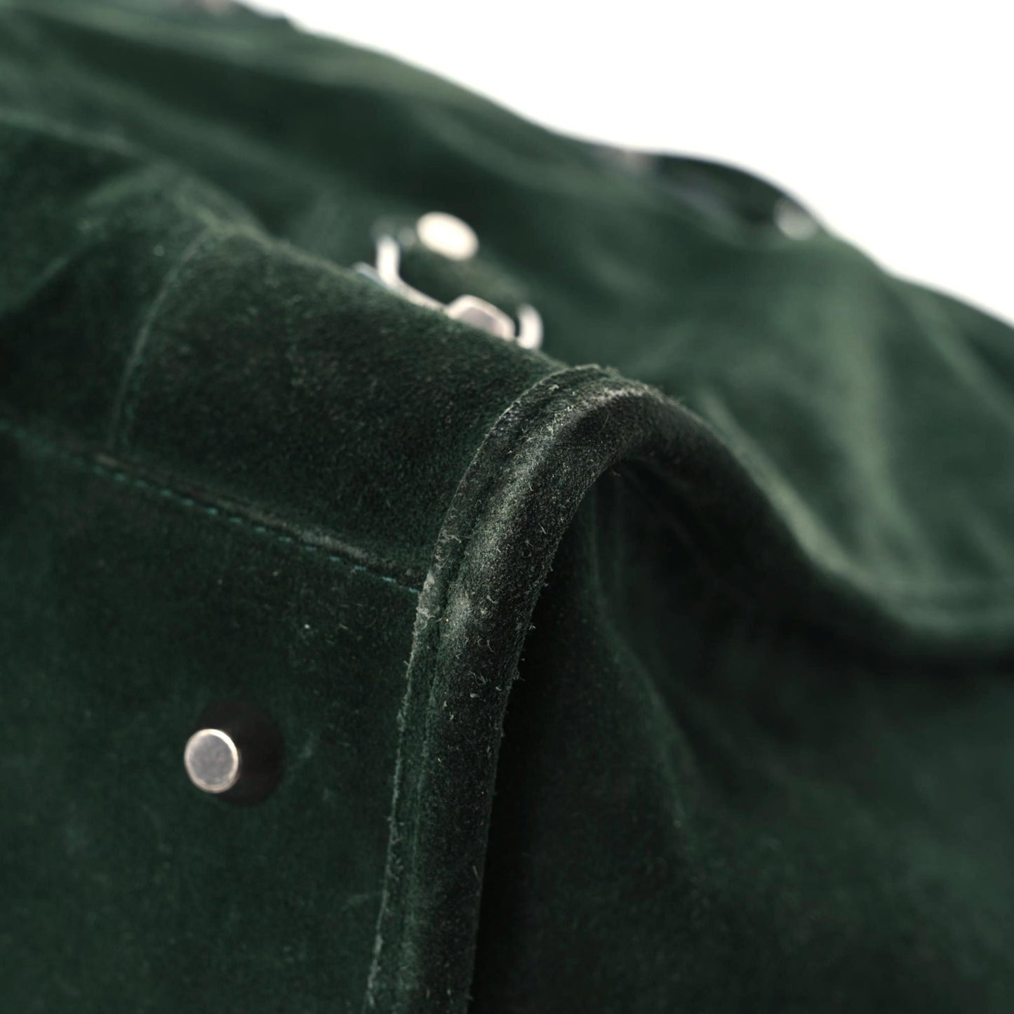 Baby Daim Suede Classic Hardware Work Fonce