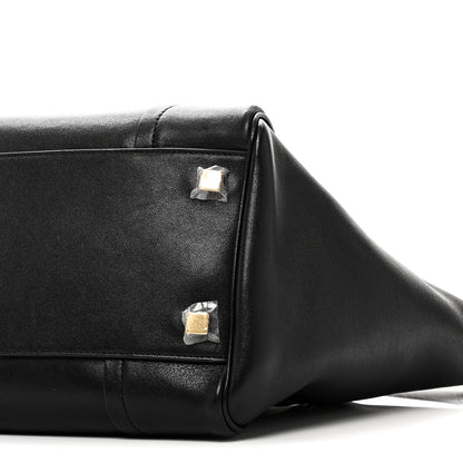 Celine Supple Shiny Lambskin Medium Smiling New Luggage Black 9 of 10