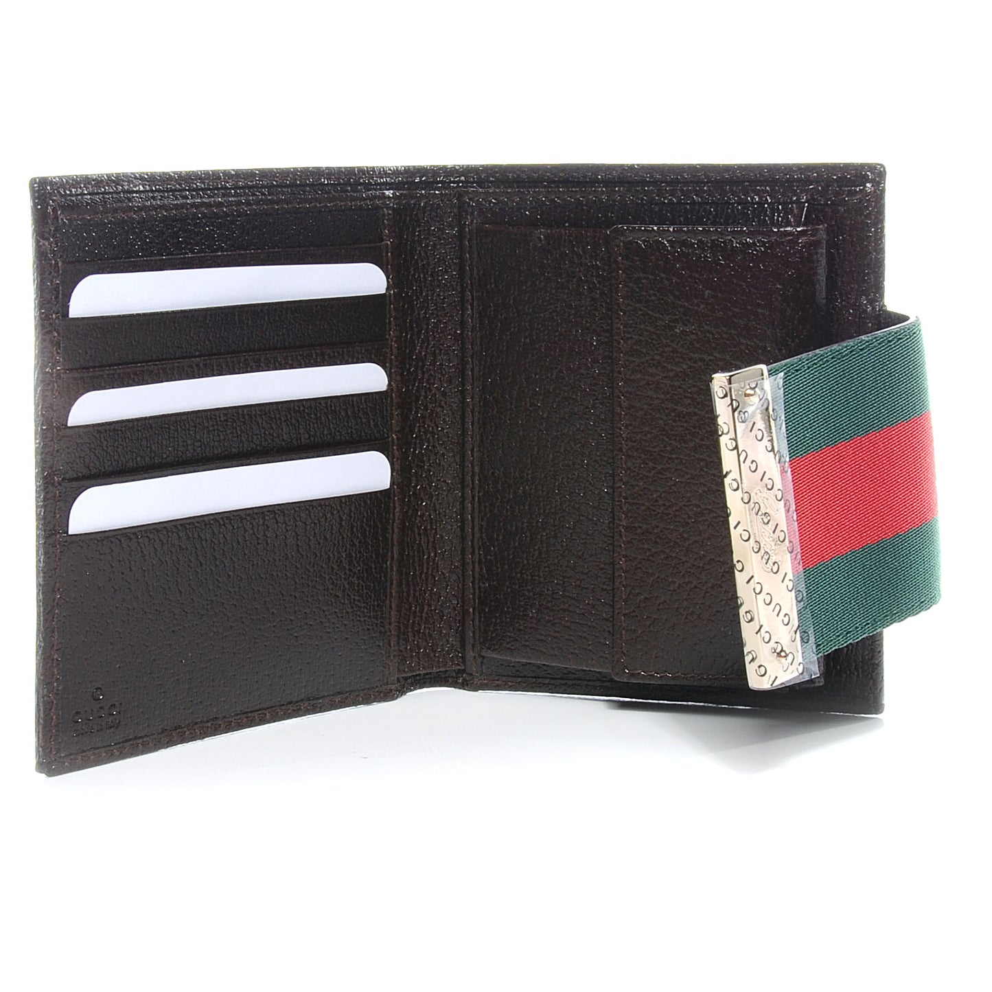 Monogram Web Ladies Web French Wallet Brown