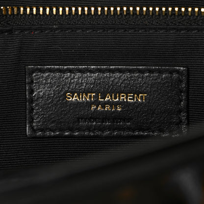 Saint Laurent Smooth Calfskin Canvas Leopard Print Medium Niki Chain Satchel Light Natural 7 of 13