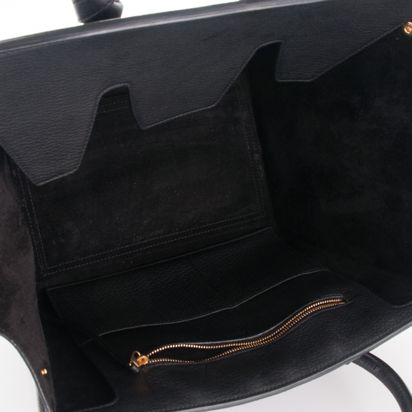 Crisped Calfskin Mini Tie Knot Tote Black