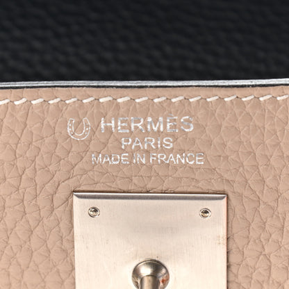 Hermes Taurillon Clemence Horseshoe Tri Color Kelly Retourne 40 Bleu Ocean Argile Bleu Hydra 6 of 13