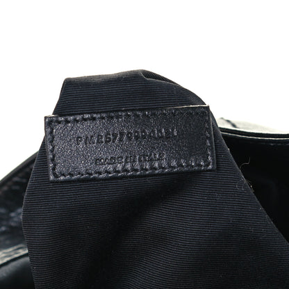 Saint Laurent Crinkled Calfskin Matelasse Monogram Medium Niki Shopper Tote Black 7 of 10