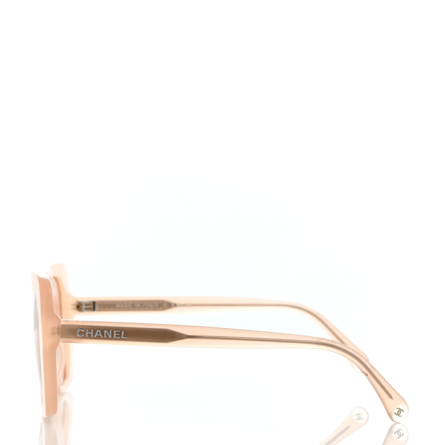 Acetate Rectangle Sunglasses 5504 Beige