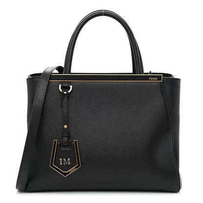 Fendi Vitello Elite Petite 2Jours Tote Black 1 of 10