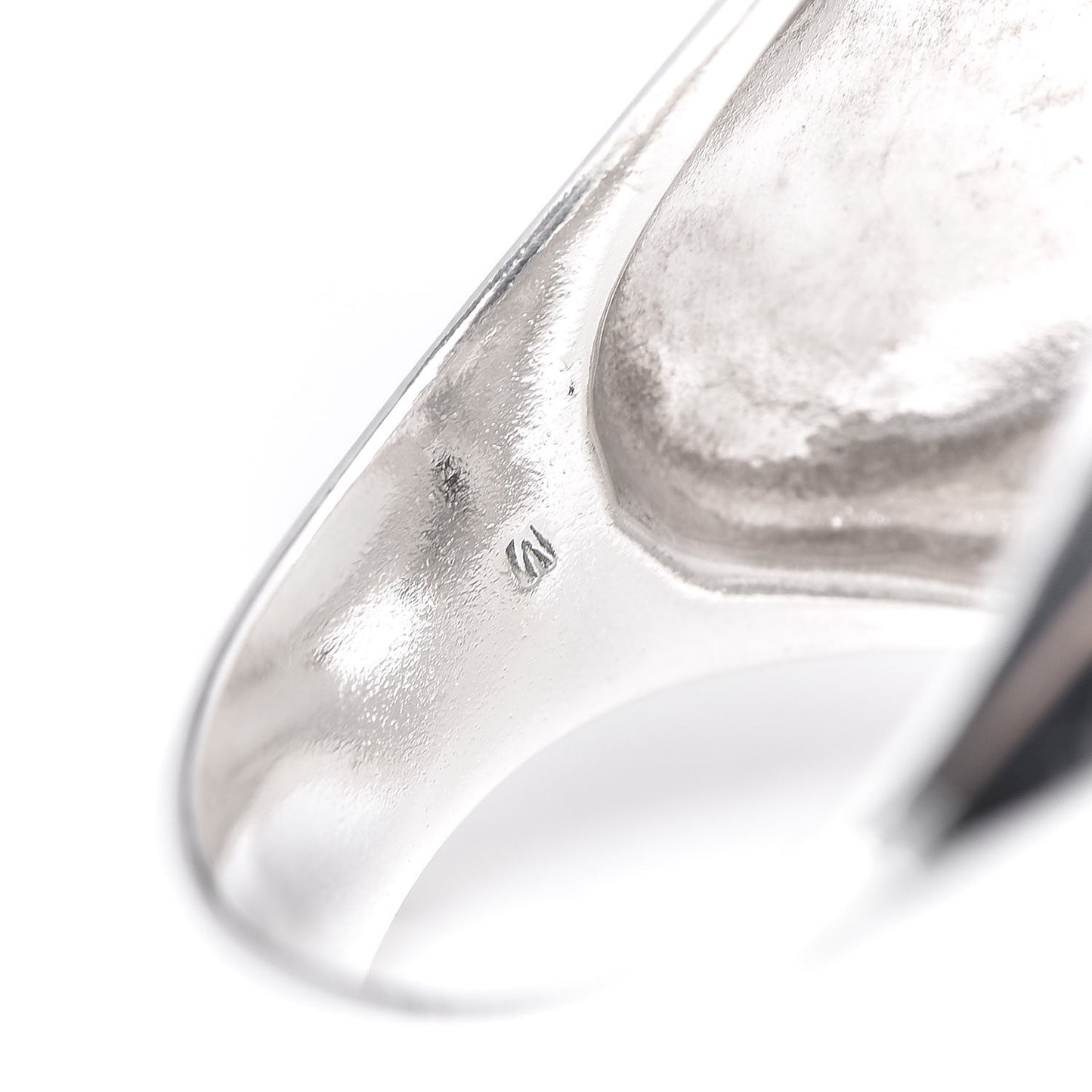 Sterling Silver White Agate 16mm Albion Statement Ring 54 7