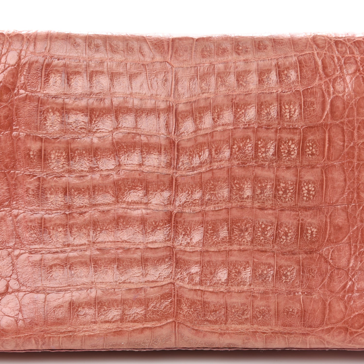 Nancy Gonzalez Crocodile Clutch Light Coral 11 of 14