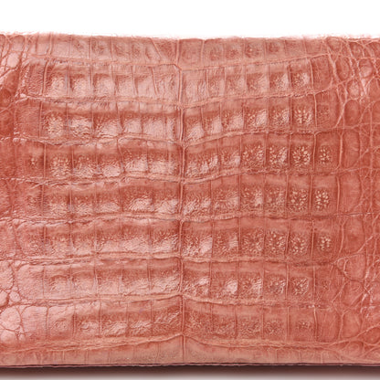 Nancy Gonzalez Crocodile Clutch Light Coral 11 of 14
