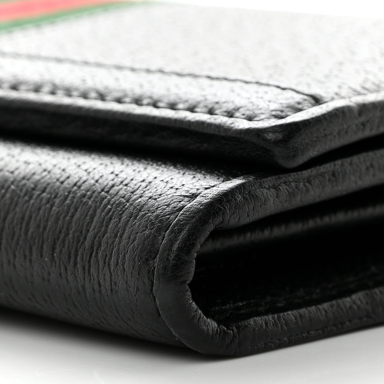 Gucci Calfskin Web Ophidia Wallet On Chain Black 10 of 11