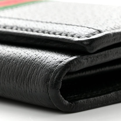 Gucci Calfskin Web Ophidia Wallet On Chain Black 10 of 11