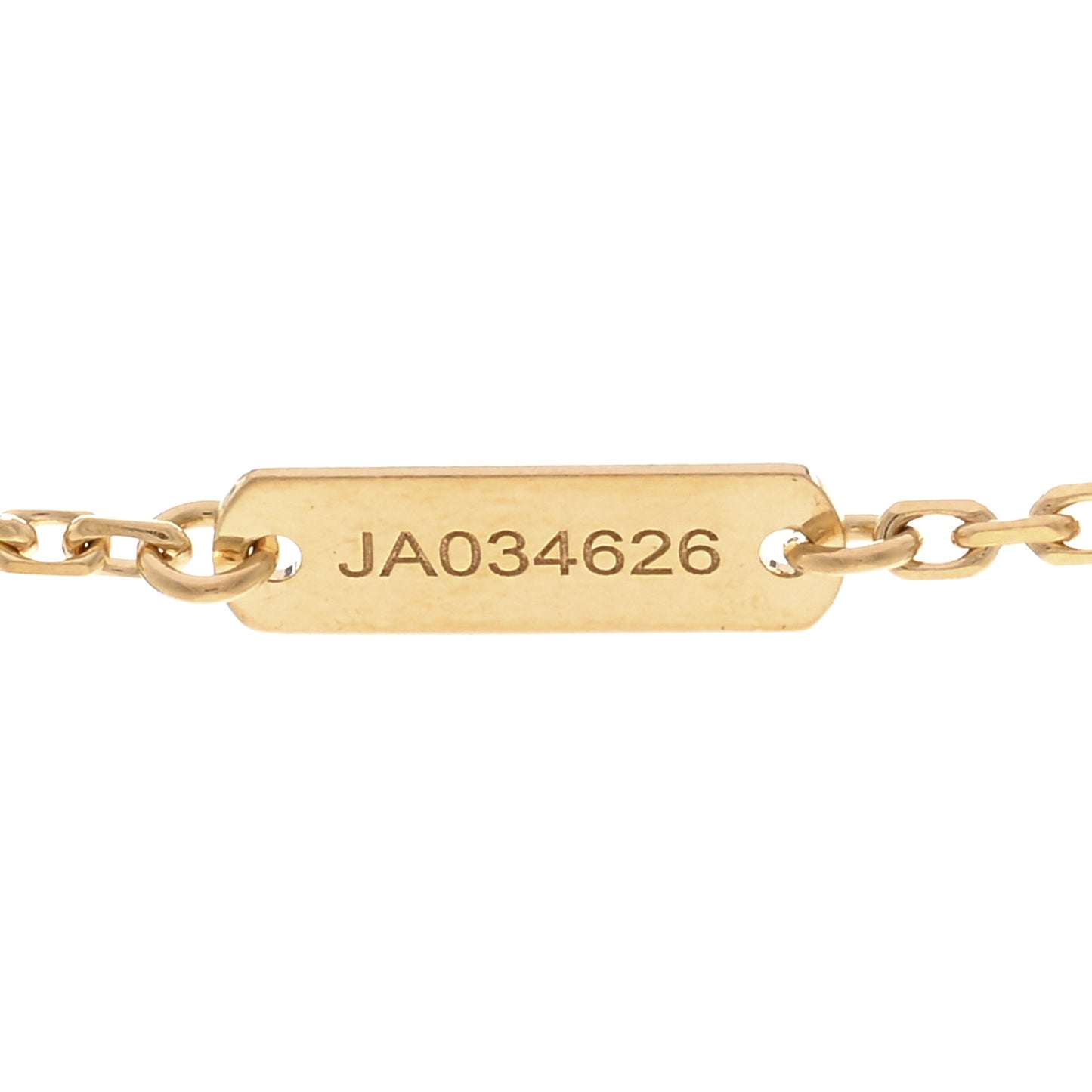 18K Yellow Gold Diamond Vintage Alhambra Pendant Necklace