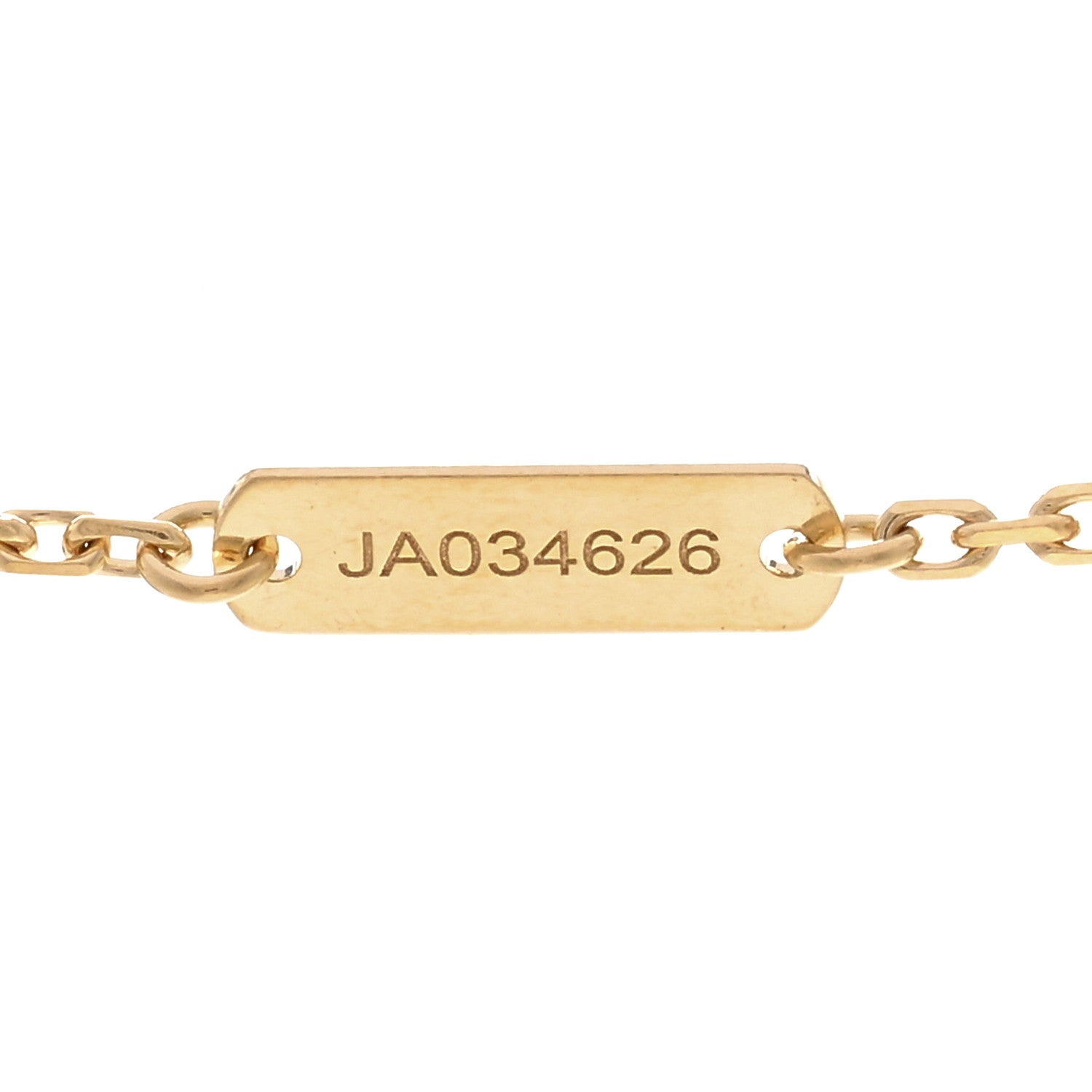 Van Cleef & Arpels 18K Yellow Gold Diamond Vintage Alhambra Pendant Necklace 5 of 6