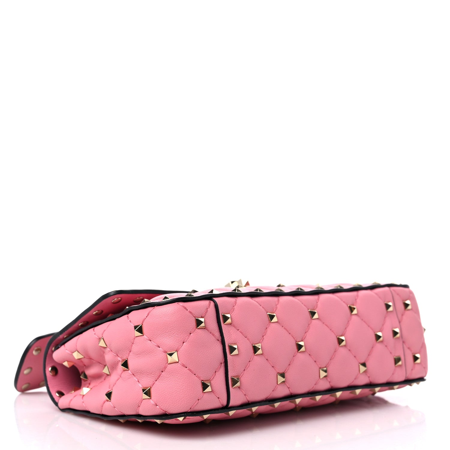 Valentino Garavani Nappa Small Rockstud Spike Shoulder Bag Candy Rose 4 of 10