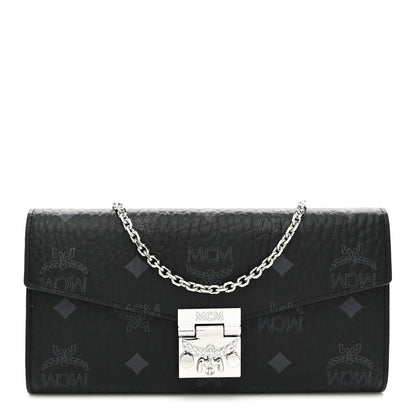 MCM Visetos Large Patricia Wallet On Chain Black 1 of 11